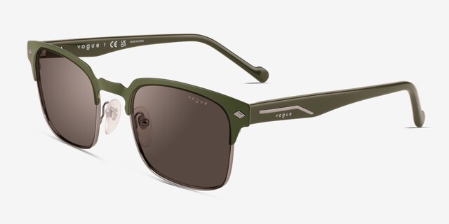 Vogue Eyewear VO4194S Matte Green MetalSunglass Frames from EyeBuyDirect, Angle View