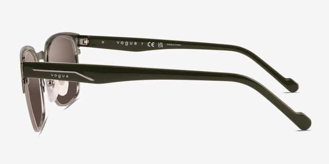 Vogue Eyewear VO4194S Matte Green MetalSunglass Frames from EyeBuyDirect, Side View