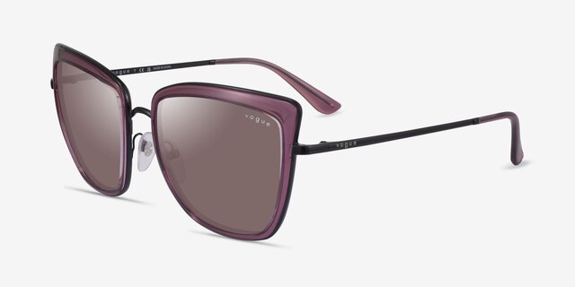 Vogue Eyewear VO4223S Clear Purple AcetateSunglass Frames from EyeBuyDirect, Angle View
