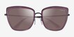Vogue Eyewear VO4223S Clear Purple AcetateSunglass Frames from EyeBuyDirect, Closed View