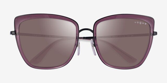 Vogue Eyewear VO4223S Clear Purple AcetateSunglass Frames from EyeBuyDirect, Closed View