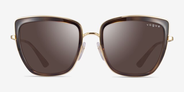 Vogue Eyewear VO4223S Tortoise Gold AcetateSunglass Frames from EyeBuyDirect, Front View