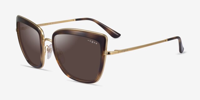 Vogue Eyewear VO4223S Tortoise Gold AcetateSunglass Frames from EyeBuyDirect, Angle View