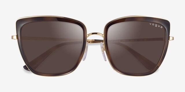 Vogue Eyewear VO4223S Tortoise Gold AcetateSunglass Frames from EyeBuyDirect, Closed View