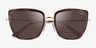 Vogue Eyewear VO4223S Tortoise Gold AcetateSunglass Frames from EyeBuyDirect, Closed View