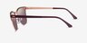 Ray-Ban RB3716 Clubmaster Burgundy Rose Gold AcetateSunglass Frames from EyeBuyDirect, Side View