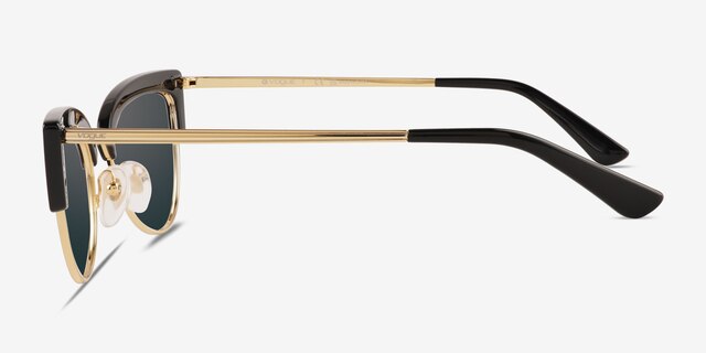 Vogue Eyewear VO5212S Black Gold PlasticSunglass Frames from EyeBuyDirect, Side View