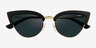 Vogue Eyewear VO5212S Black Gold PlasticSunglass Frames from EyeBuyDirect, Closed View