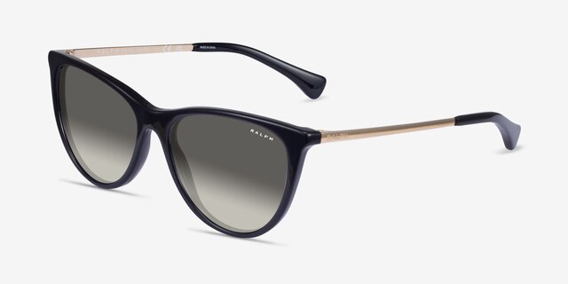 Ralph RA5290 Shiny Black AcetateSunglass Frames from EyeBuyDirect, Angle View
