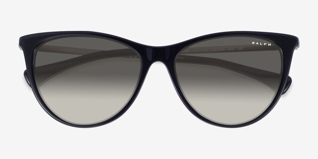 Ralph RA5290 Shiny Black AcetateSunglass Frames from EyeBuyDirect, Closed View