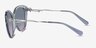 Coach HC8347BU C9199 Gradient Transparent Blue AcetateSunglass Frames from EyeBuyDirect, Side View