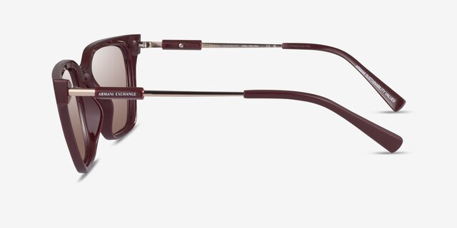 Armani Exchange AX4158S Burgundy Plastic-metalSunglass Frames from EyeBuyDirect, Side View