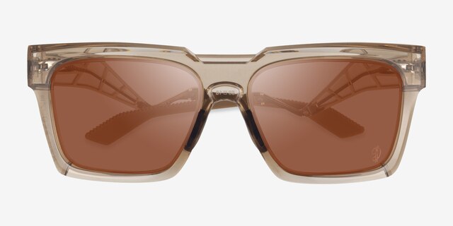 Oakley OO9485 Enigma Ink Transparent Warm Brown Eco-friendlySunglass Frames from EyeBuyDirect, Closed View