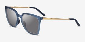 Oakley Sielo SQ Matte Transparent Abyss Plastic-metal Soleil de Lunette de vue d'EyeBuyDirect, Vue d'Angle