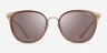 Coach HC7135 C7999 Light Gold Brown MetalSunglass Frames from EyeBuyDirect, Front View