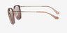 Coach HC7135 C7999 Light Gold Brown MetalSunglass Frames from EyeBuyDirect, Side View