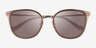 Coach HC7135 C7999 Light Gold Brown MetalSunglass Frames from EyeBuyDirect, Closed View