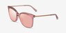 Michael Kors MK2079U Zermatt Pink Transparent MétalSoleil de Lunette de vue d'EyeBuyDirect, Vue d'Angle