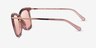 Michael Kors MK2079U Zermatt Pink Transparent MétalSoleil de Lunette de vue d'EyeBuyDirect, Vue de Côté
