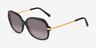 Michael Kors MK2024 Adrianna Ii Noir Acetate-metalSoleil de Lunette de vue d'EyeBuyDirect, Vue d'Angle