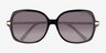 Michael Kors MK2024 Adrianna Ii Noir Acetate-metalSoleil de Lunette de vue d'EyeBuyDirect, Vue Rapprochée