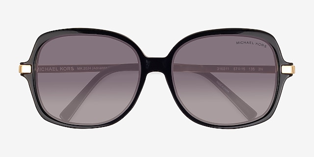 Michael Kors MK2024 Adrianna Ii Black Acetate, MetalSunglass Frames from EyeBuyDirect, Closed View