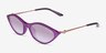 Armani Exchange AX4152SU Opalescent Purple MétalSoleil de Lunette de vue d'EyeBuyDirect, Vue d'Angle