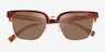 Coach HC8326 Caramel Tortoise Light Gold AcetateSunglass Frames from EyeBuyDirect, Closed View
