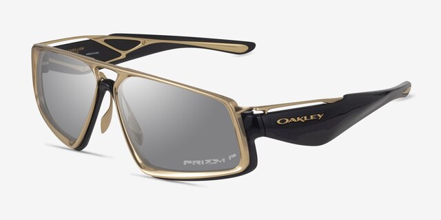 Oakley Massillon Black Ink TitaniumSoleil de Lunette de vue d'EyeBuyDirect, Vue d'Angle