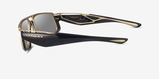 Oakley Massillon Black Ink TitaniumSoleil de Lunette de vue d'EyeBuyDirect, Vue de Côté