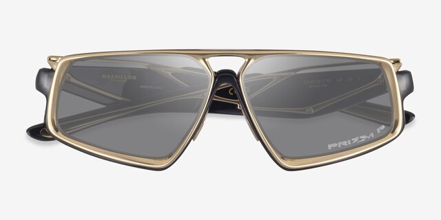 Oakley Massillon Black Ink TitaniumSoleil de Lunette de vue d'EyeBuyDirect, Vue Rapprochée