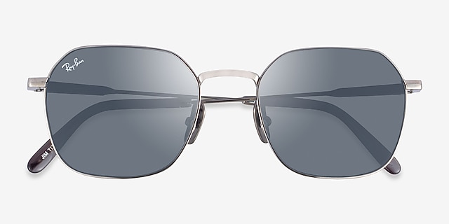 Ray-Ban RB8094 Jim Titanium Silver TitaniumSunglass Frames from EyeBuyDirect, Closed View