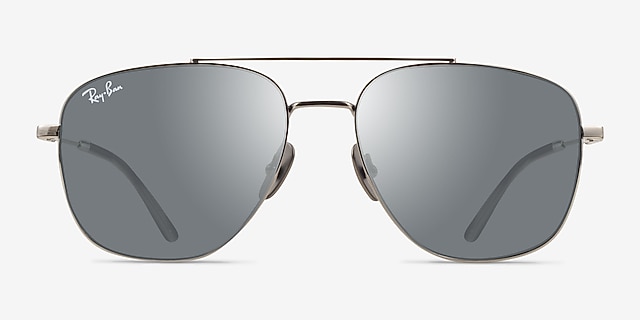 Ray-Ban RB8097 William Titanium Silver TitaniumSunglass Frames from EyeBuyDirect, Front View