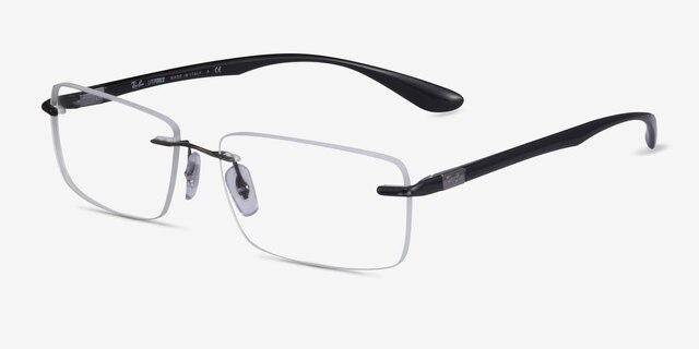 Ray-Ban RB8724 Gunmetal TitaniumEyeglass Frames from EyeBuyDirect, Angle View
