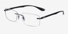 Ray-Ban RB8724 Gunmetal TitaniumEyeglass Frames from EyeBuyDirect, Angle View
