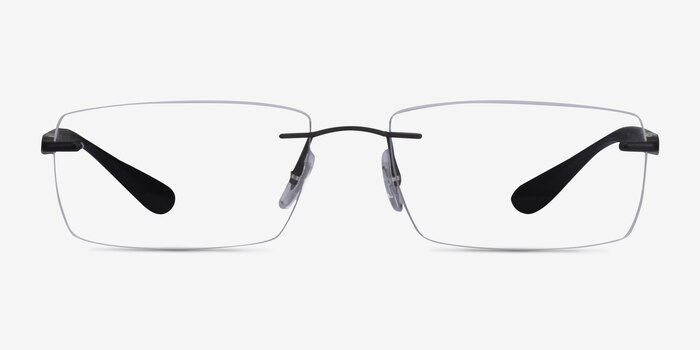 Ray-Ban RB8724 Black Titanium Eyeglass Frames from EyeBuyDirect