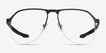 Oakley Tenon Satin Black TitaniumEyeglass Frames from EyeBuyDirect, Front View