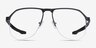 Oakley Tenon Satin Black TitaniumEyeglass Frames from EyeBuyDirect, Front View