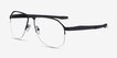 Oakley Tenon Satin Black TitaniumEyeglass Frames from EyeBuyDirect, Angle View