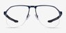 Oakley Tenon Matte Midnight TitaniumEyeglass Frames from EyeBuyDirect, Front View