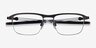 Oakley Truss Rod 0.5 Gunmetal TitaniumEyeglass Frames from EyeBuyDirect, Closed View