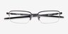 Oakley Gauge 5.1 Gunmetal TitaniumEyeglass Frames from EyeBuyDirect, Closed View