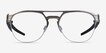 Oakley Latch Ti Silver TitaniumEyeglass Frames from EyeBuyDirect, Front View
