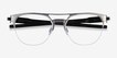 Oakley Latch Ti Silver TitaniumEyeglass Frames from EyeBuyDirect, Closed View