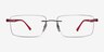 Ray-Ban RB8694 Gunmetal Red TitaniumEyeglass Frames from EyeBuyDirect, Front View