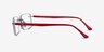 Ray-Ban RB8694 Gunmetal Red TitaniumEyeglass Frames from EyeBuyDirect, Side View