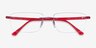 Ray-Ban RB8694 Gunmetal Red TitaniumEyeglass Frames from EyeBuyDirect, Closed View