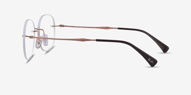 Ray-Ban RB8747 Bronze TitaniumEyeglass Frames from EyeBuyDirect, Side View