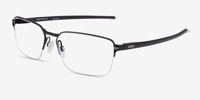 Oakley Sway Bar 0.5 Satin Black TitaniumEyeglass Frames from EyeBuyDirect, Angle View