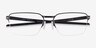 Oakley Sway Bar 0.5 Satin Black TitaniumEyeglass Frames from EyeBuyDirect, Closed View